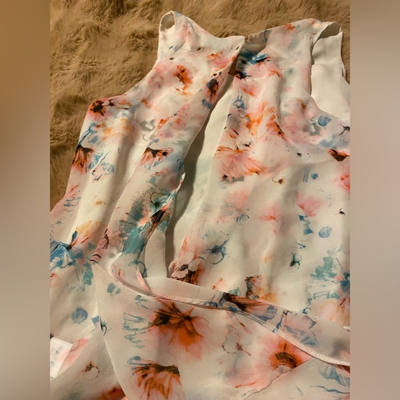 Dalia Collection beautiful blouse with water colour floral - Picture 2 of 6